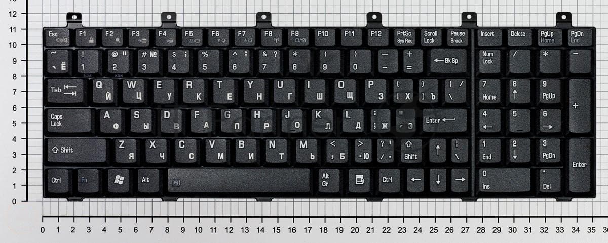 Клавиатура для ноутбука Toshiba Satellite M60 M65 P100 P105 черная