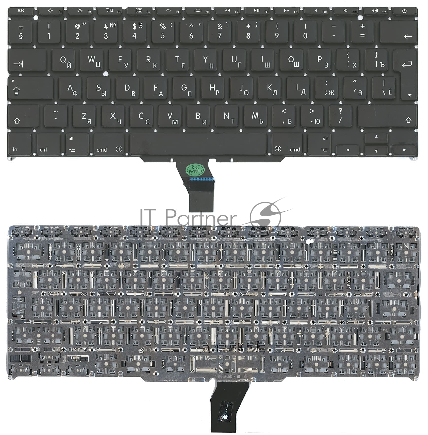 Клавиатура для ноутбука MacBook A1370 большой ENTER 2011+ с подсветкой