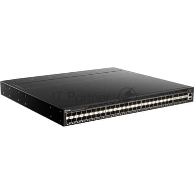 Коммутатор Managed L3 Switch 48x10Gbase-X SFP+, 6x40Gbase-X QSFP+, CLI, 1000Base-T Management, mini-USB Console, USB, w/D-Link OS