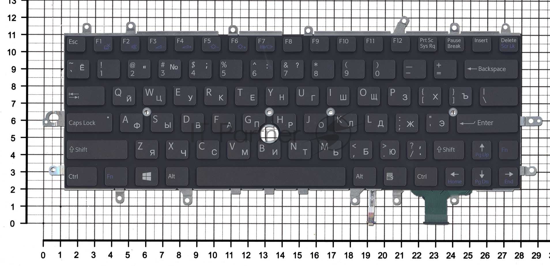 Клавиатура для ноутбука Sony Vaio SVD11 черная с подсветкой