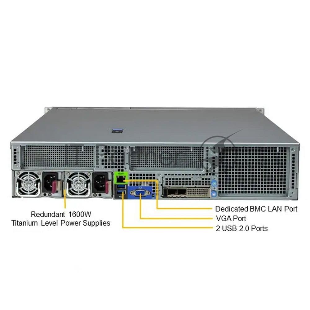 Платформа системного блока SuperMicro SYS-221H-TN24R 2U Hyper with 24 hot-swap 2.5" NVMe/SAS/SATA bays and 4 PCIe 5.0 x16 slots + up to 2 PCIe 5.0 x16 AIOM slots