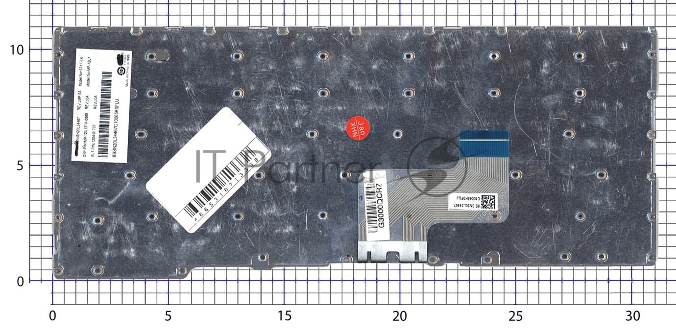 Клавиатура для ноутбука Lenovo Flex 3-11ADA05 черная