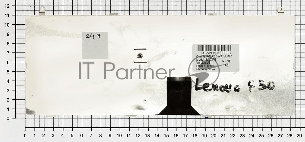 Клавиатура для ноутбука Lenovo F30 F30A черная