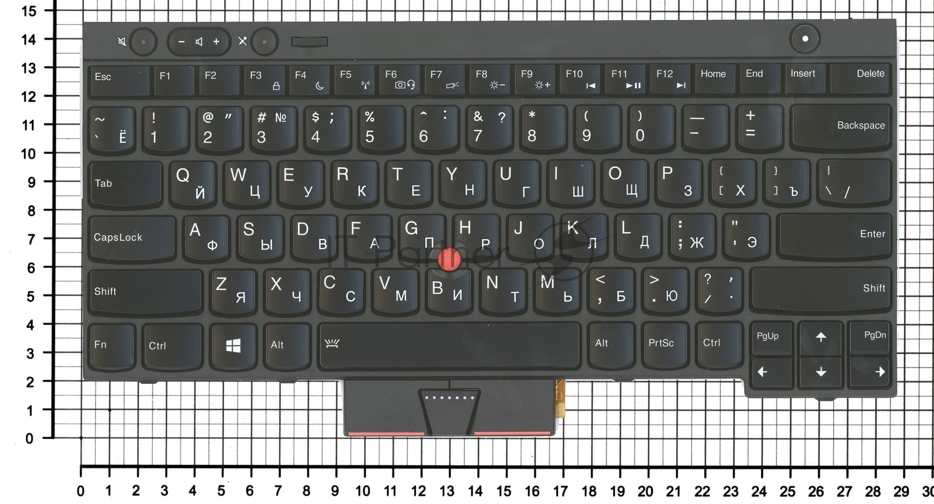 Клавиатура для ноутбука Lenovo ThinkPad T430 T430I X230 T530 L430 L530 черная с подсветкой