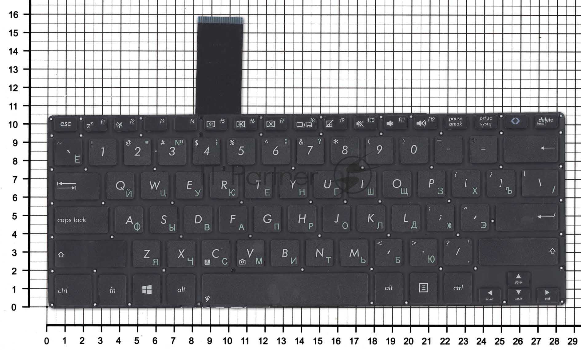 Клавиатура для ноутбука Asus VivoBook S300k S300ki S300 S300c S300ca черная