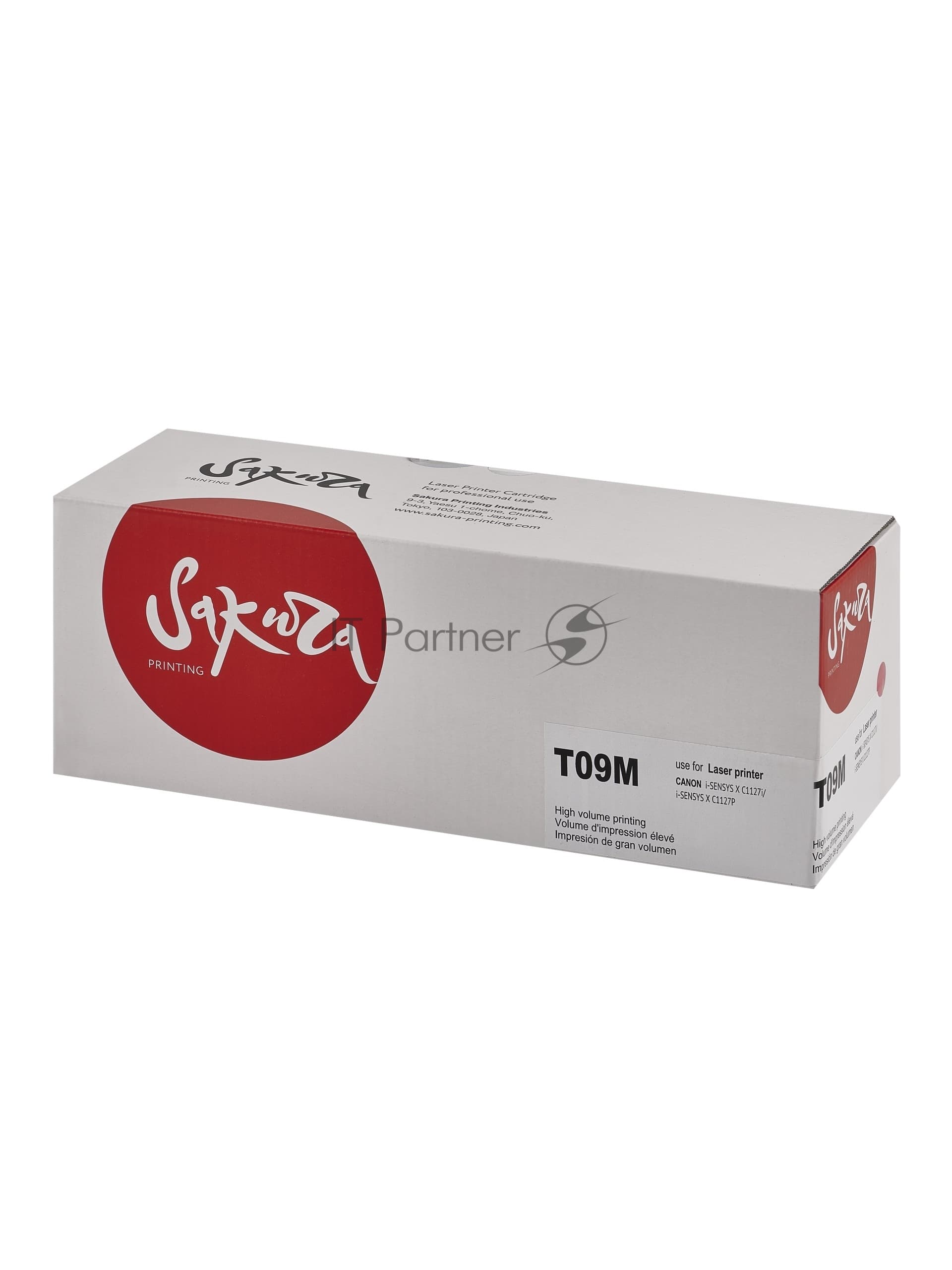 Картридж Sakura T09M-ECO (3018C006) для Canon, пурпурный, 5900 к. (чип без счетчика копий)