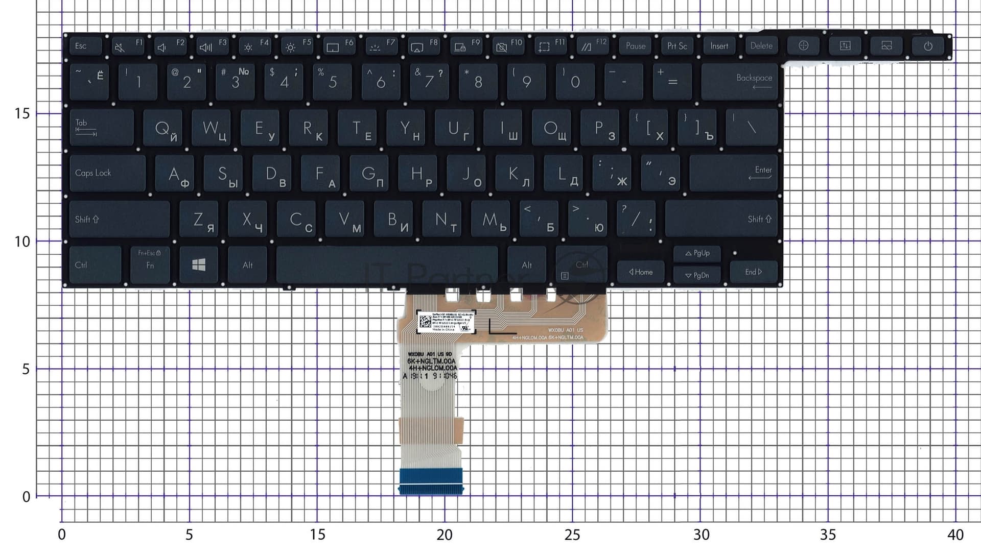 Клавиатура для ноутбука Asus Zenbook Pro Duo UX581G UX581GV черная