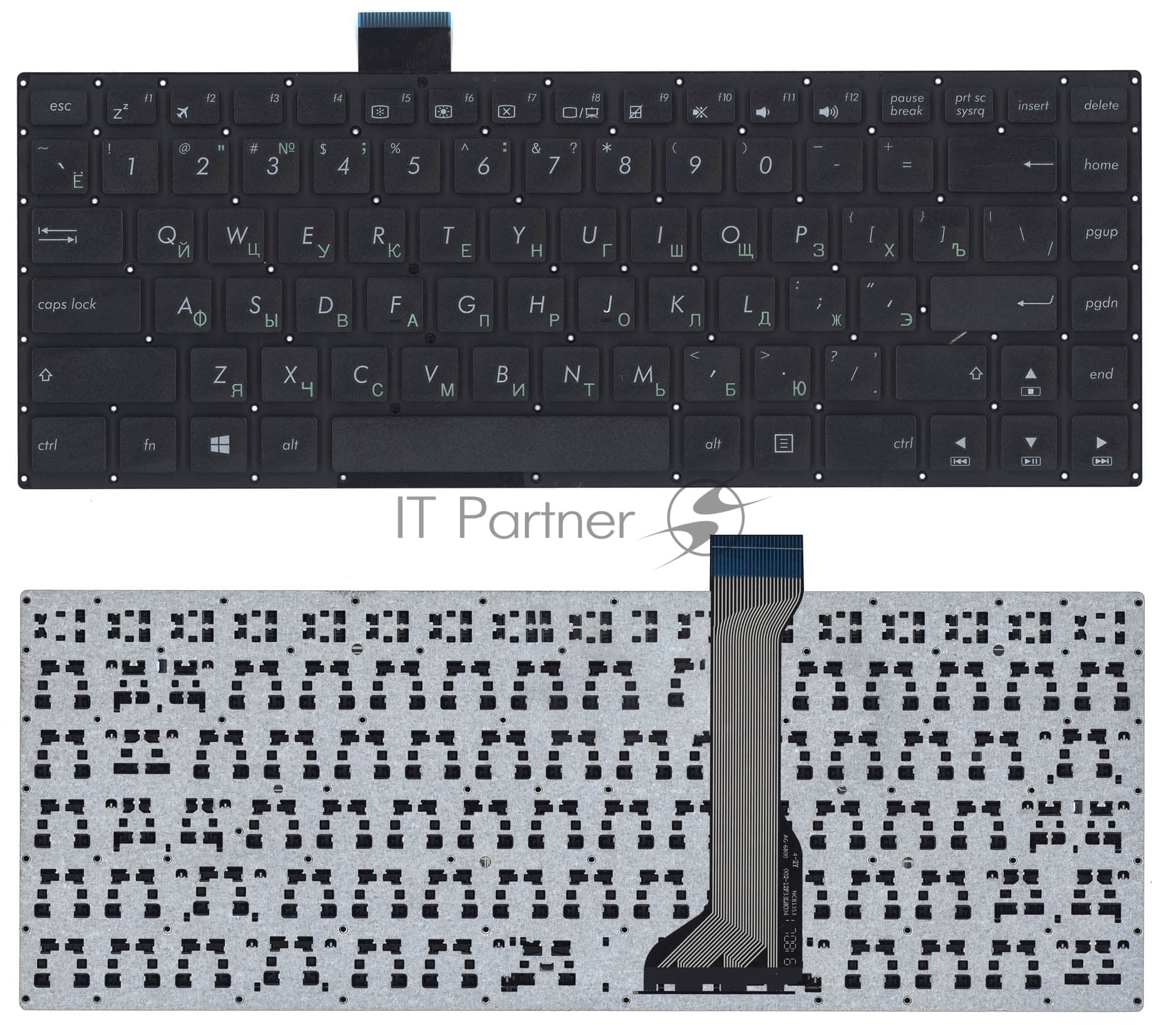 Клавиатура для ноутбука Asus E402 черная