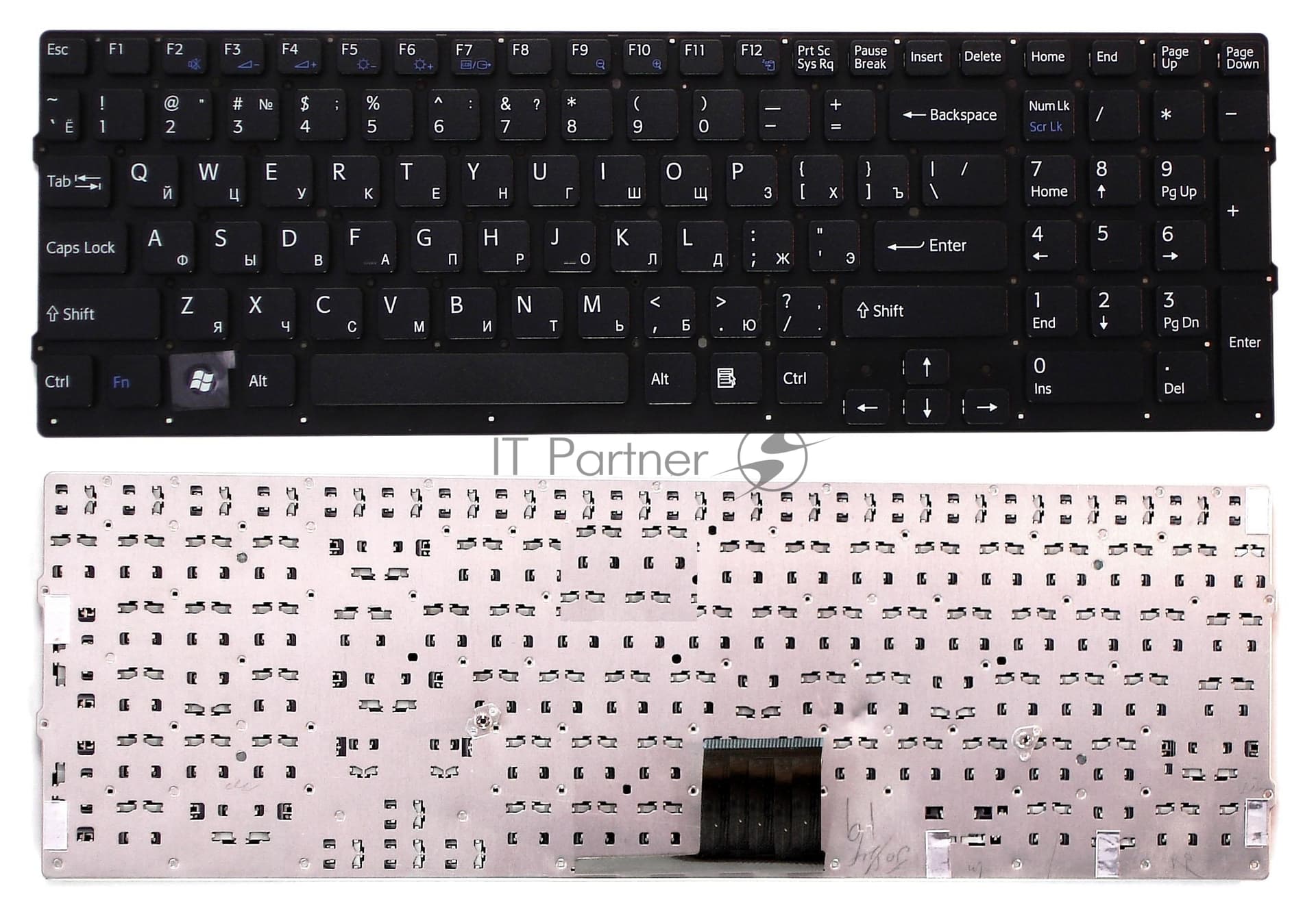 Клавиатура для ноутбука Sony Vaio VPC-EC черная