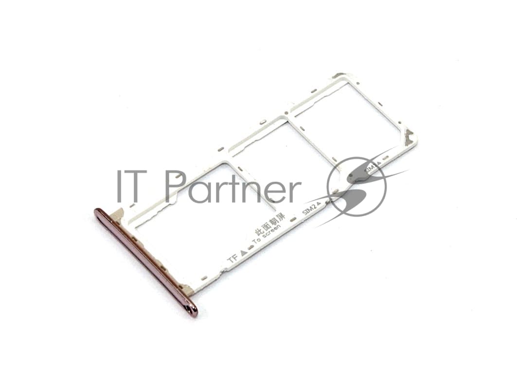 Лоток для SIM-карты Huawei Y6 2018 розовый