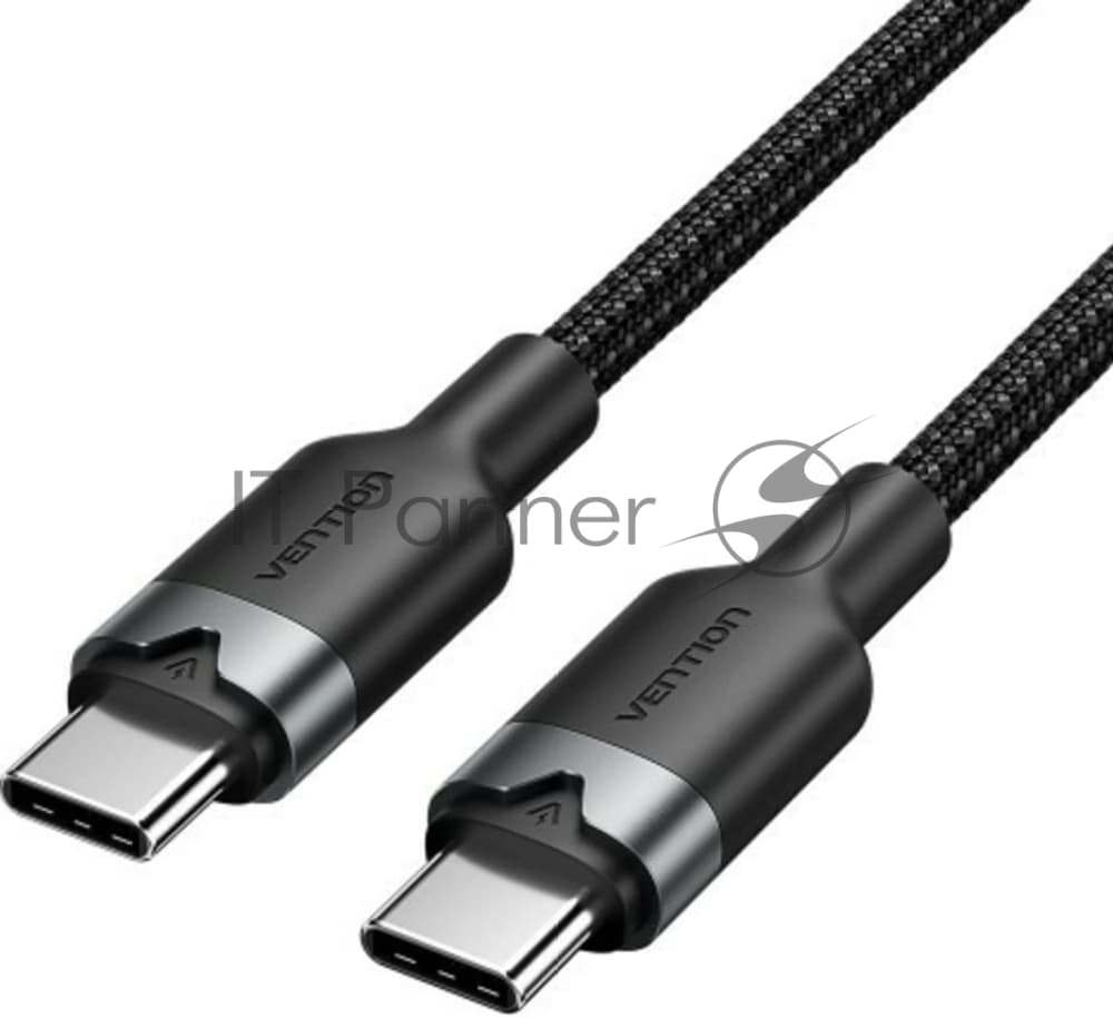 Кабель Vention USB 2.0 CM/CM - 2м. Черный 3А PD60W