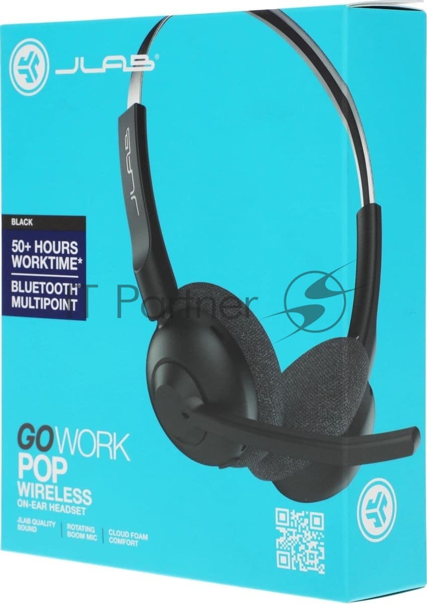 Беспроводная гарнитура Jlab GO Work Pop Wireless Headphones - Black