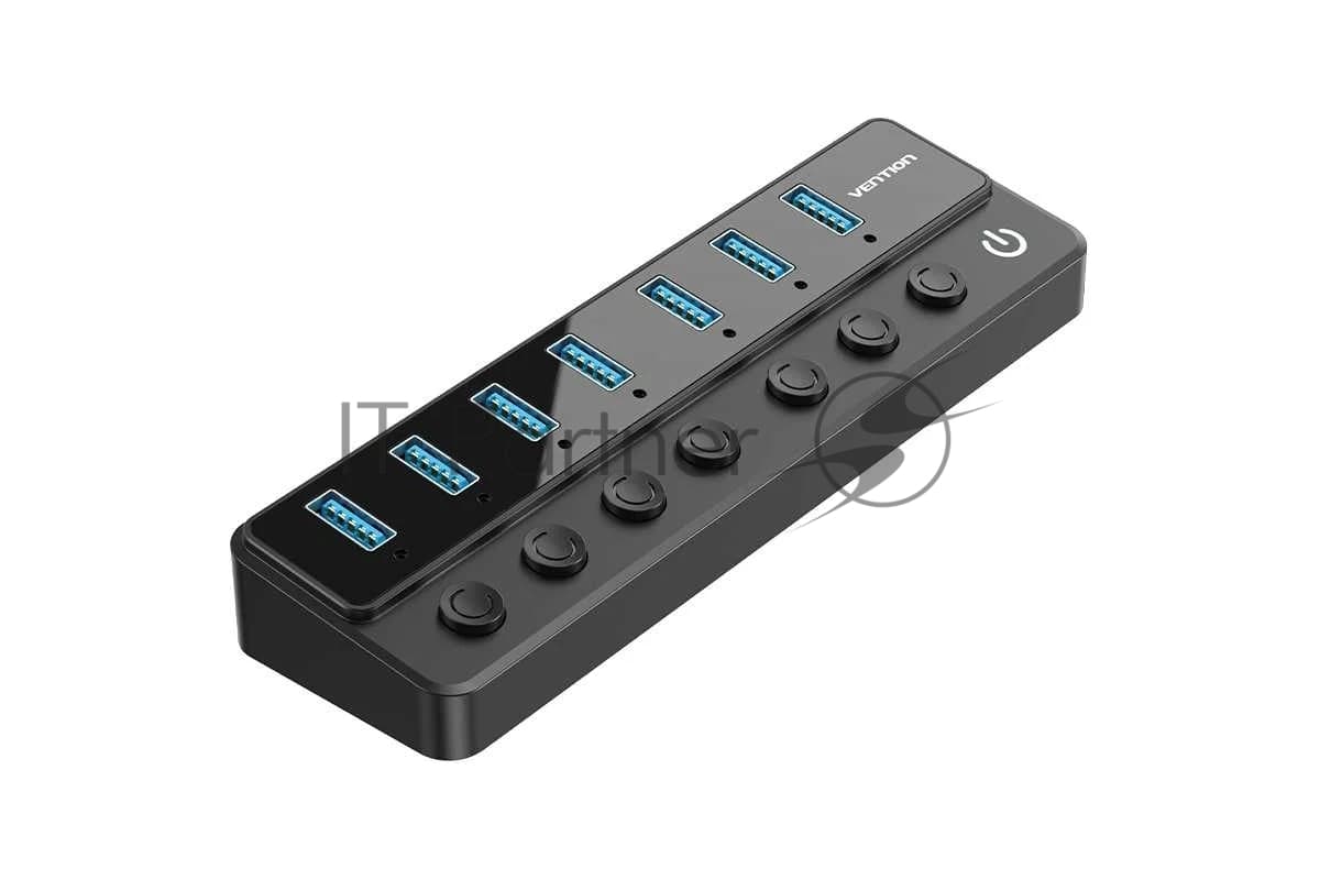 Концентратор Vention OTG USB 3.0 на 7 портов Черный