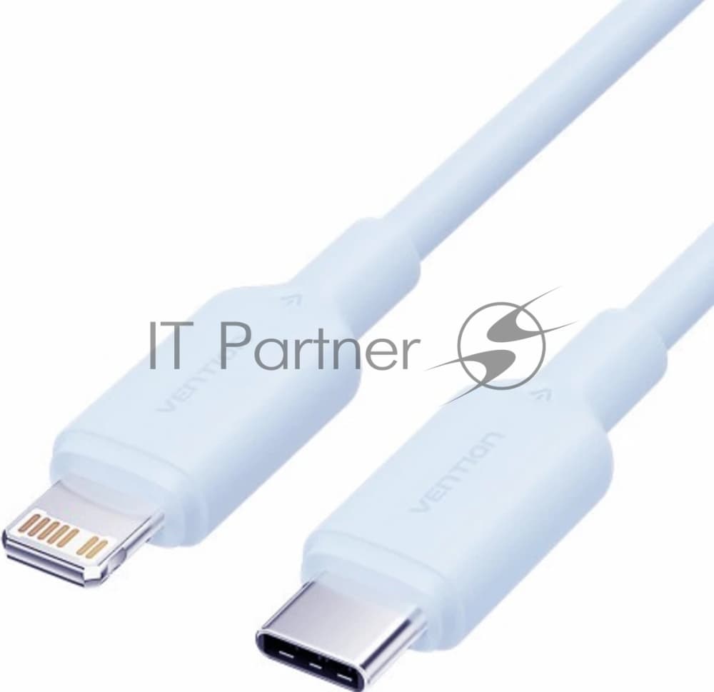 Кабель Vention USB 2.0 CM/Lightning 8M для iPad/iPhone 3A - 1м. Голубой