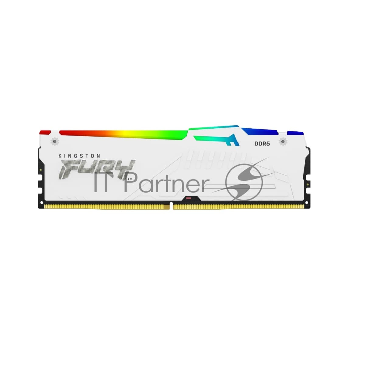 Память оперативная/ Kingston 64GB 6000MT/s DDR5 CL40 DIMM (Kit of 4) FURY Beast White RGB XMP