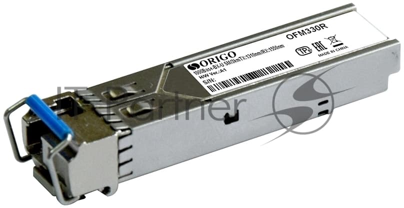 Трансивер ORIGO OFM330R/10KM/A1A WDM SFP-трансивер, 1000Base-BX-U (Simplex LC), Tx:1310 нм, Rx:1550 нм, для одномодового кабеля, до 10 км