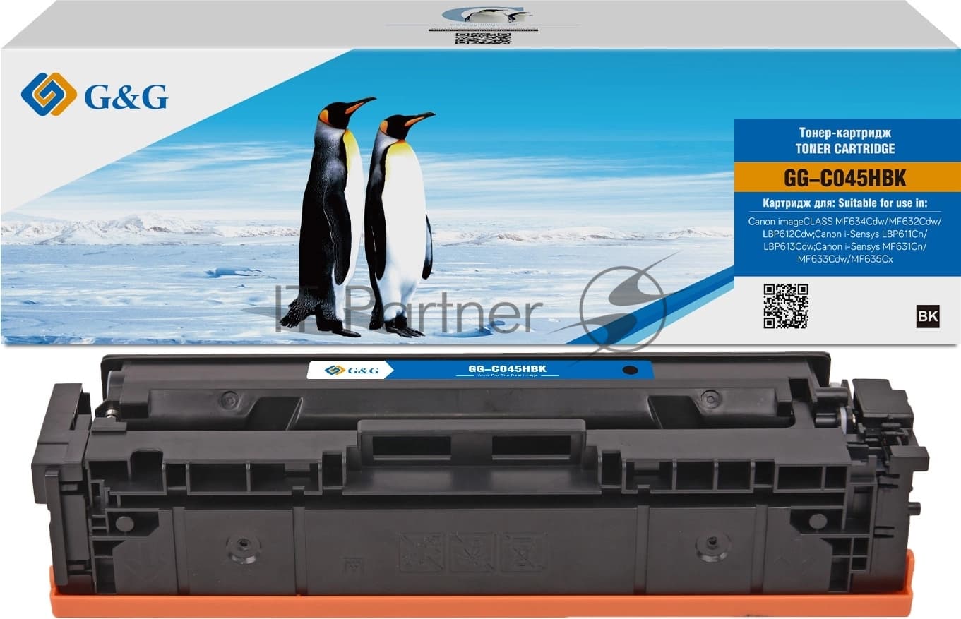 Картридж лазерный G&G GG-C045HBK 045H Black черный (2800стр.) для Canon imageCLASS MF634Cdw/MF632Cdw/LBP612Cdw/i-Sensys