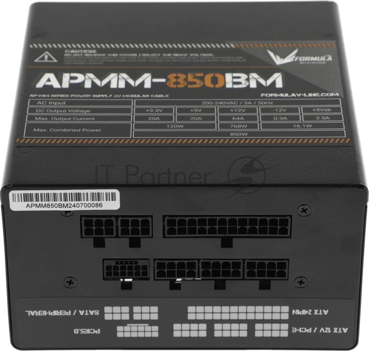 Блок питания Aerocool/Formula ATX 850W APMM-850BM 80 PLUS bronze (20+4pin) APFC 140мм fan 6xSATA Cab Manag RTL
