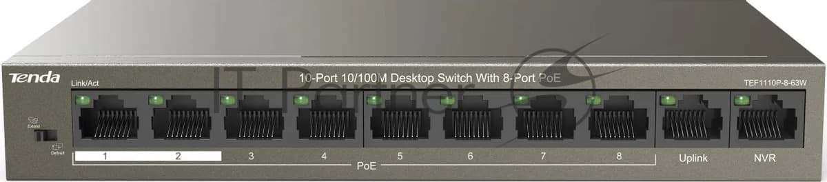 Коммутатор IP-COM 10PORT 10/100M F1110P-8-63W