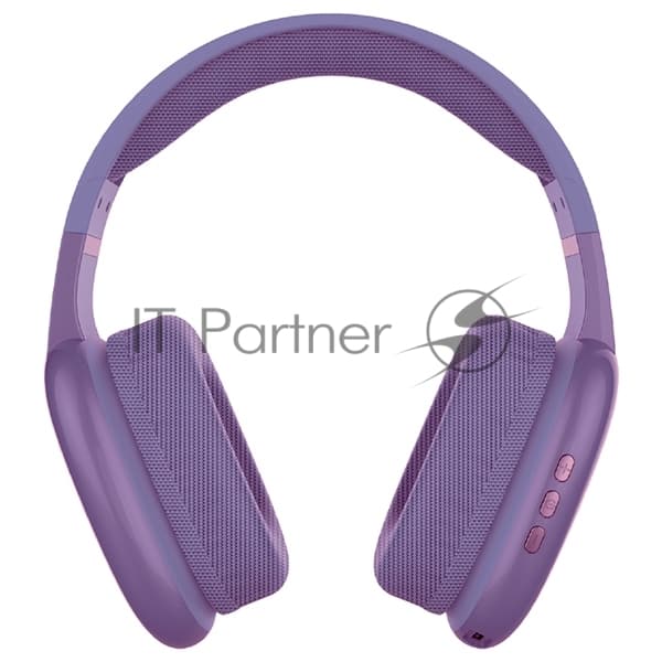 Беспроводные/проводные наушники QUMO Sense BT 0085 фиолетовый, накладные, Bluetooth + проводной, до 10 ч