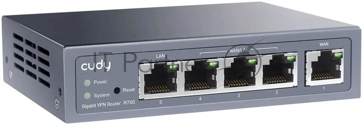 CUDY R700 Маршрутизатор Gigabit Multi-WAN VPN 5 портов
