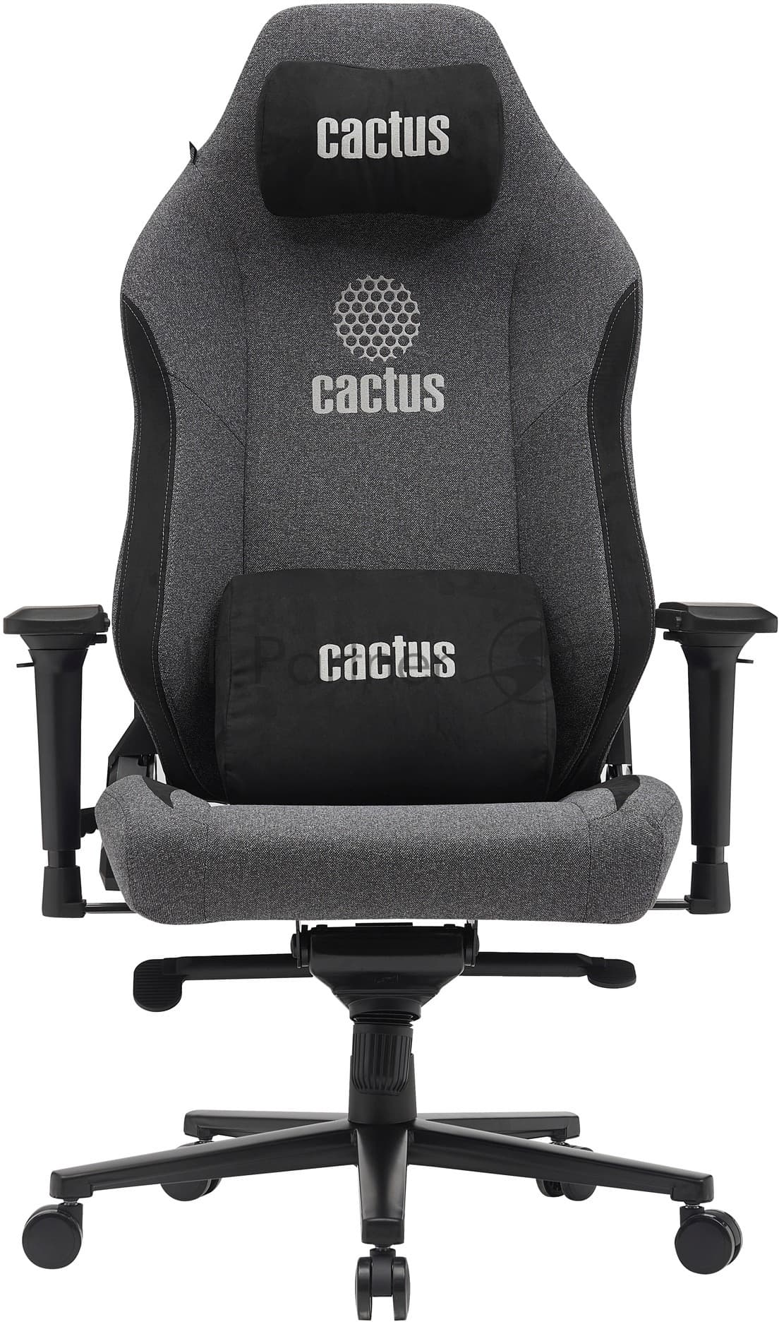 Cactus Кресло офисное CS-CHR-MAG-GY серый/черный стальная крестовина