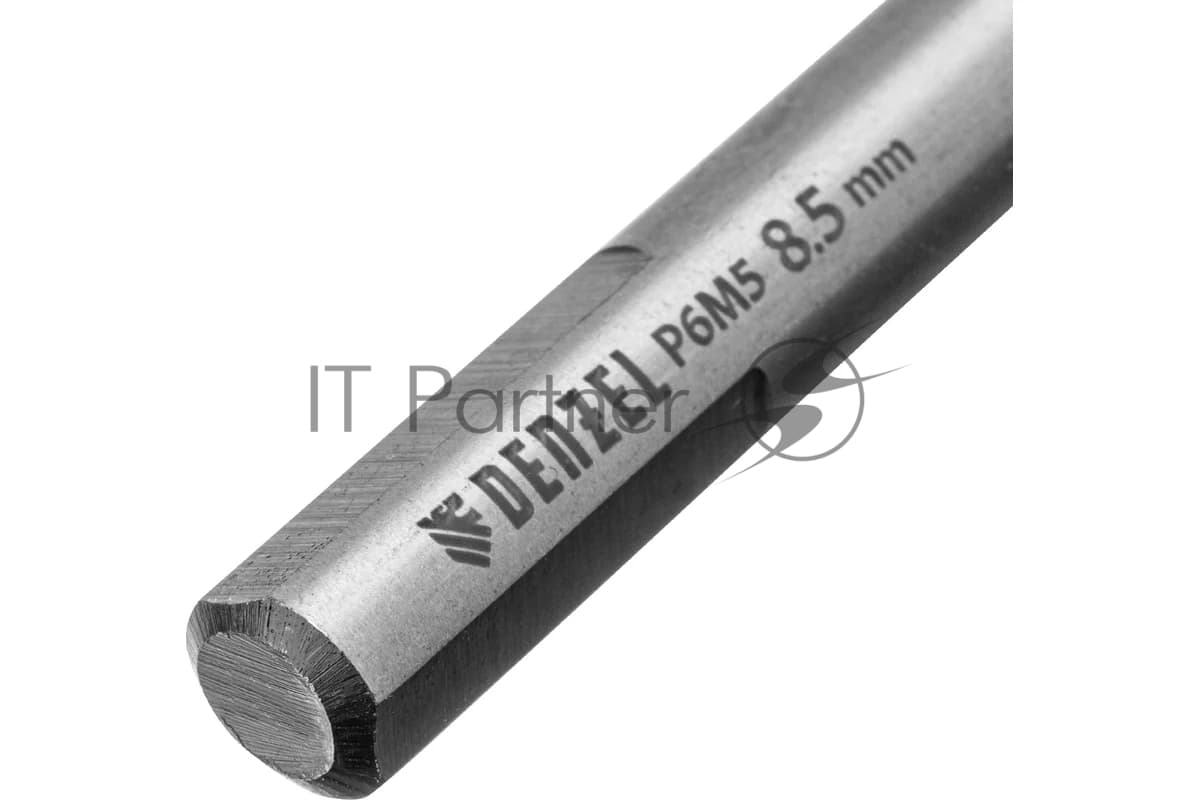 Сверло спиральное по металлу Denzel 8,5 x 117мм, Р6М5, Golden Tip, многогранная заточка