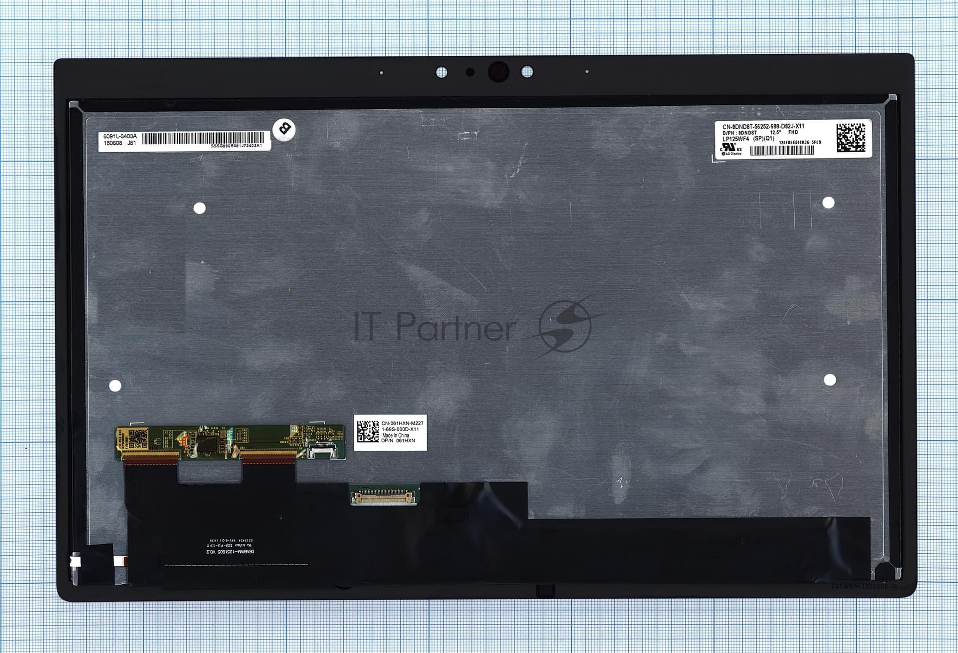 Модуль (матрица + тачскрин) для Dell latitude 7280 черный