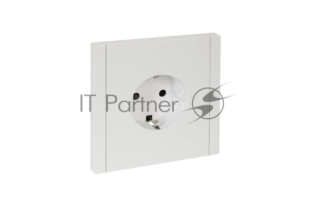 Розетка СП FORTE&PIANO FP215 16А с заземл. защ. шторки винт. крепл. белый IEK FP-R14-16-K01