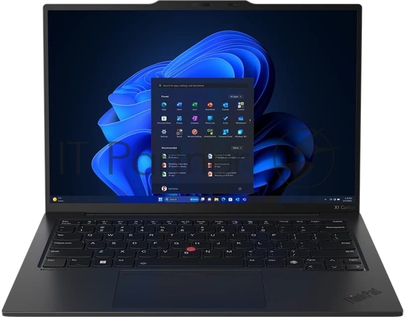Ноутбук Lenovo ThinkPad X1 Carbon Gen 12 черный 14" WUXGA (1920x1200) IPS 400N, Intel Ultra 7 155H, 16Gb LPDDR5x 6400, 512Gb SSD M.2, Intel Arc Graphics, WiFi6,BT, FPR, LTE, FHD Cam, 57Wh,65W USB-C, Win 11 Pro, 1Y, 1.09kg