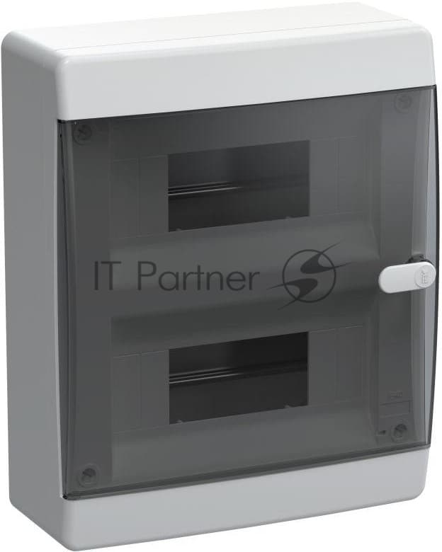 Корпус пластиковый IEK UNION Compact ЩРН-П-18 IP41 черная прозрачная дверь (UIC-KP12-N-18-41-K01)