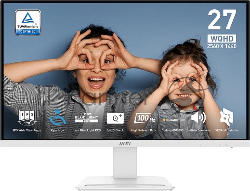 Монитор MSI 27" PRO MP273QW E2, 16:9, IPS, QHD, 4ms, 400cd, 100Hz, HDMI, DP, SPK