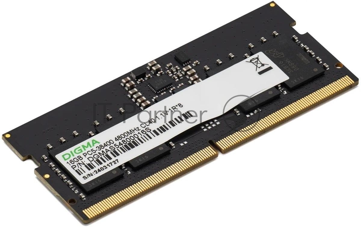 Оперативная память Digma, DDR5, 16GB (1x16 GB), 4800 MHz, CL40, SO-DIMM