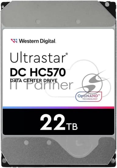 Жесткий диск Western Digital HDD Server Ultrastar DC HC570 WUH722222ALE6L4 22TB 7200rpm SATA-III 512Mb 3.5"