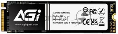 Накопитель SSD AGI AI828, 2Tb, PCIe 4.0 x4, M.2 2280, NVMe, R/W 7400/6700