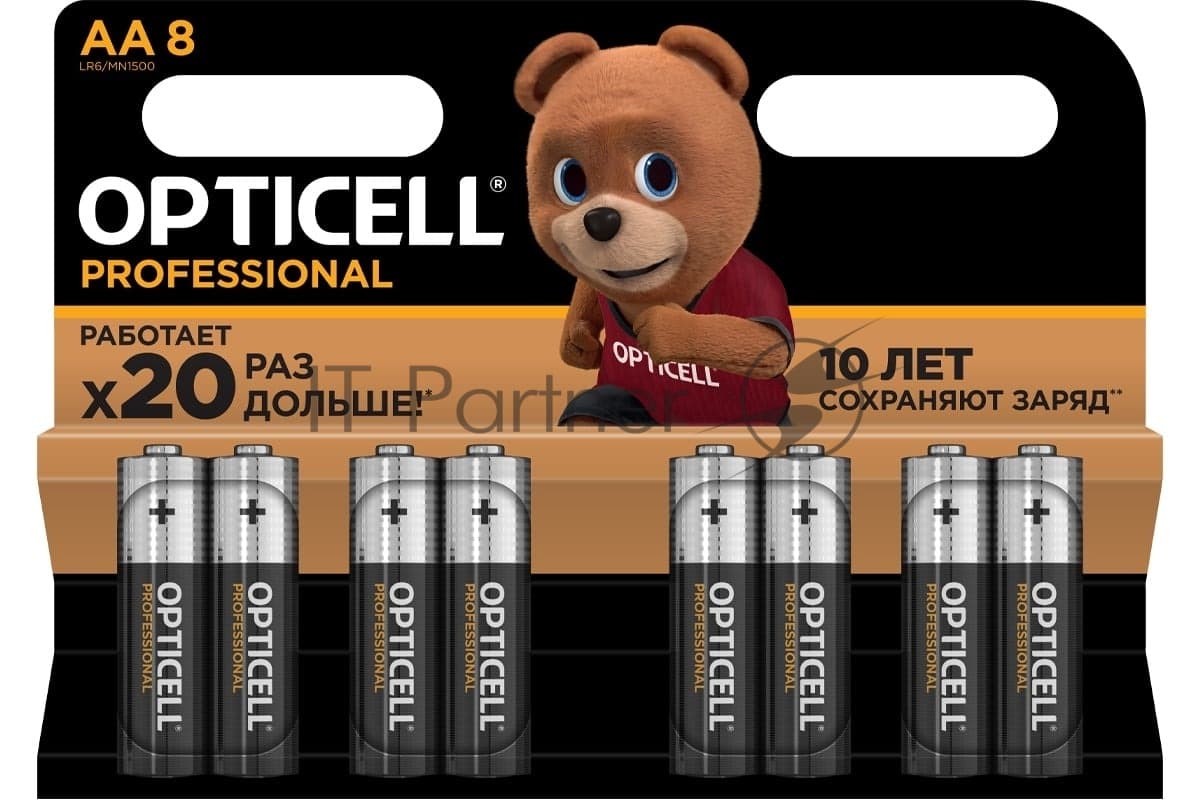 Батарея Opticell Professional AA AA (8шт) блистер