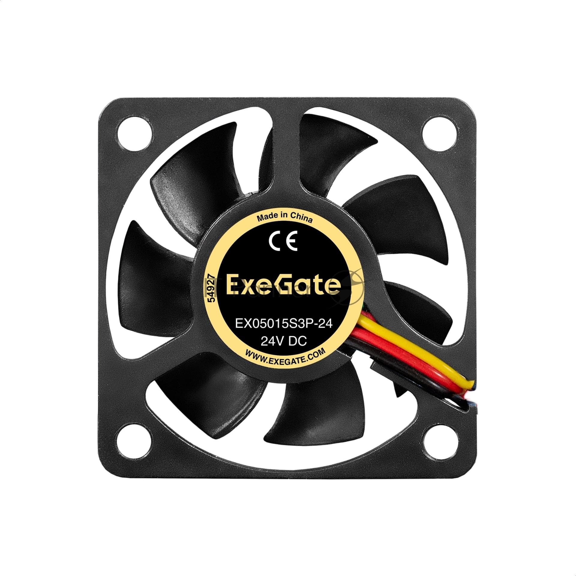 Вентилятор для корпуса ExeGate EX05015S3P-24 черный, 50 мм, 7000 об/мин, 36.8 дБ, 3 pin