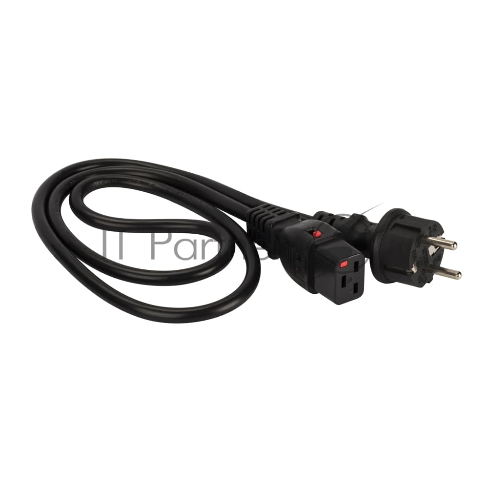 Шнур питания Lanmaster LAN-PP19L/SH-1.0-BK C19-Schuko проводник.:3x1.5мм2 1м 220В 16А черный