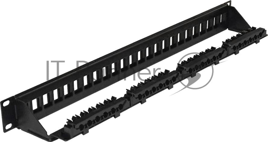 LANMASTER Патч-панель LAN-PPN24OK-UTP 19" 1U 24 порта UTP