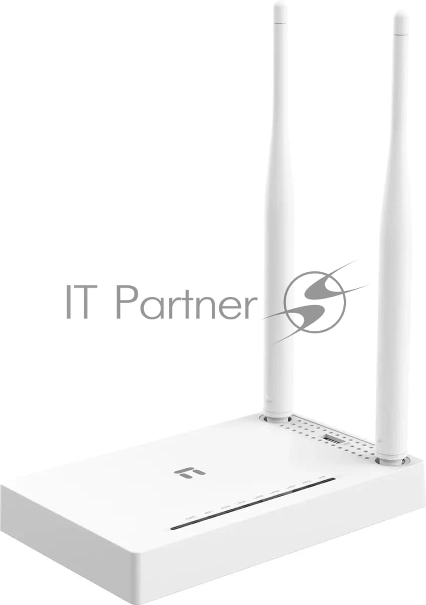 Netis MW5250 Wi-Fi роутер N300, до 300 Мбит/с, 2,4 ГГц, 802.11b/g/n, LAN 4x100 Мбит/с, WAN 1x100 Мбит/с, 2x5dBi антенны