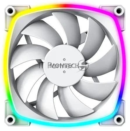 Вентилятор для корпуса Montech AX120 ARGB 120х120x25 белый 4-pin 27дБ (AX120 PWM WHITE) Ret