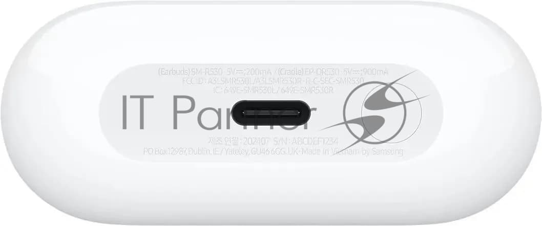 Наушники TWS Samsung Galaxy Buds3 белый, вкладыши, Bluetooth, активное шумоподавление, до 5 ч