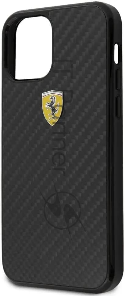 Чехол (клип-кейс) для Apple iPhone 12 mini Ferrari черный (FERCAHCP12SBK)