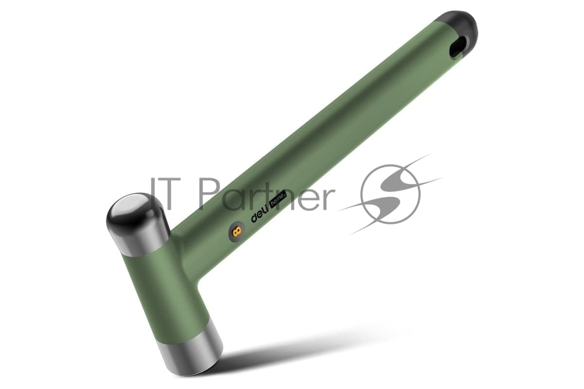 Молоток Deli Home Series Green HT7008L вес бойка 250гр, эксклюзивный дизайн, рукоятка из высококачественного софттач пластика