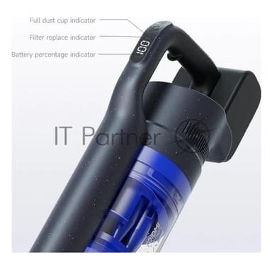 Пылесос вертикальный Roidmi Cordless vacuum cleaner with selfcleaning station X200 Jet серый, питание от аккумулятора, 145 Вт, уборка сухая, пылесборник 0.65 л