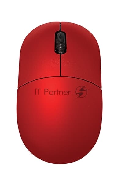 Мышь проводная Qumo Simple Office M92 красный, 1000 dpi, USB, кнопки - 3