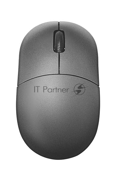 Мышь проводная Qumo Simple Office M92 серый, 1000 dpi, USB, кнопки - 3