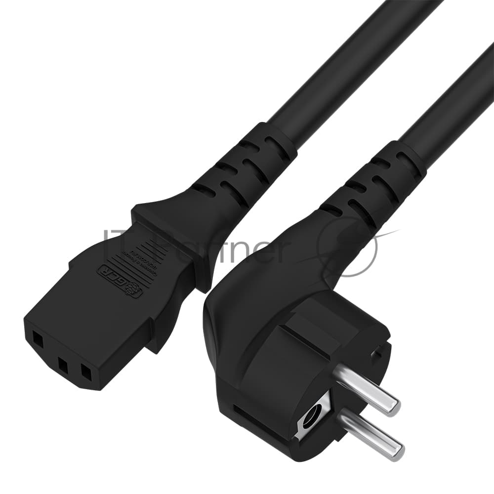 Кабель питания Schuko - C13, 2м, Greenconnect GCR-54377
