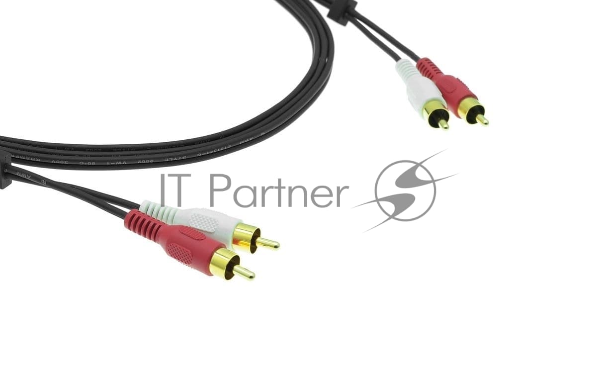 Кабель Kramer C-2RAM/2RAM-3, 2 RCA на 2 RCA (Вилка - Вилка), 0,9м.