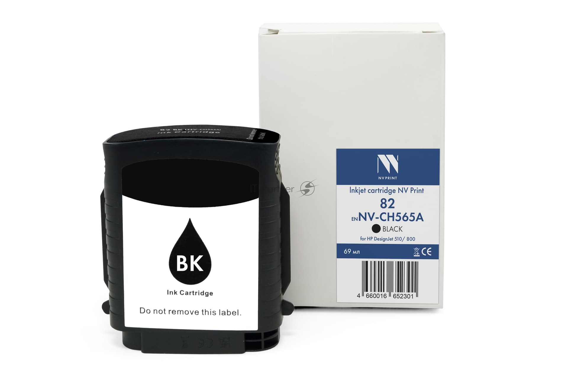 -/ Струйный картридж NV Print 82 (NV-CH565A) Black для HP DesignJet 510/800 (69 мл)